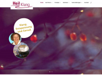 heilklang.com Webseite Vorschau