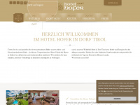 hotel-hofer.com Webseite Vorschau