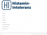 histamin-intoleranz.info Webseite Vorschau