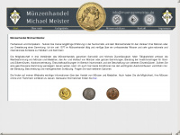 historische-medaillen.de Webseite Vorschau