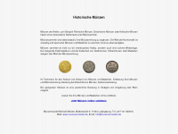 historische-muenzen.de Webseite Vorschau