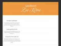 hotel-krone-kieselbach.de Webseite Vorschau