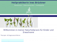 heilpraktikerin-brueckner.de Webseite Vorschau