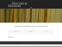history-memory.de Webseite Vorschau