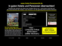 hotel-pensionen24.de Webseite Vorschau