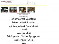 hotel-restaurant-schueppen.de Webseite Vorschau