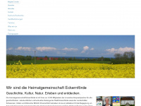 heimatgemeinschaft-eck.de Webseite Vorschau