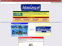 antoniogenna.net Webseite Vorschau