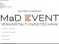 mad-event.com Webseite Vorschau