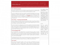 hiv-symptome.org Webseite Vorschau