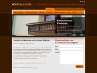 holz-balkone.eu Webseite Vorschau
