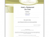 hotel-zurpost-hessdorf.de Webseite Vorschau