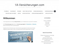 1a-versicherungen.com Webseite Vorschau