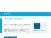 mannheimer-hofkapelle.de Webseite Vorschau