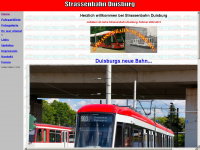 strassenbahn-duisburg.de Webseite Vorschau
