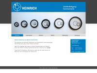 heinrich-feinmechanik.de Webseite Vorschau
