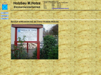 holzbau-hotze.de Webseite Vorschau
