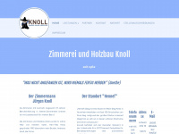 holzbau-knoll.de Webseite Vorschau