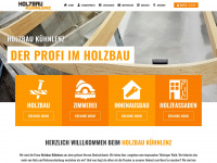 holzbau-kuehnlenz.de Webseite Vorschau