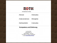 holzbau-roth.de Webseite Vorschau