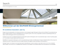 baumann-wintergarten.de Webseite Vorschau
