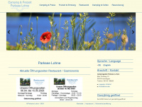 parksee-lohne.de Webseite Vorschau