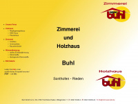 holzhaus-buhl.de Webseite Vorschau
