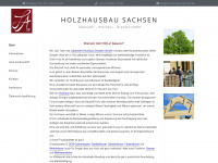 holzhausbau-sachsen.de Webseite Vorschau
