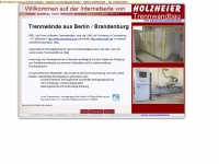 holzheier-trennwandbau.com Webseite Vorschau
