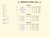 hobby-badminton.de Webseite Vorschau