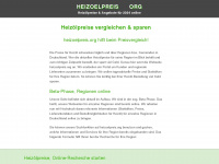 heizoelpreis.org Webseite Vorschau