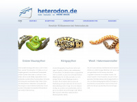 heterodon.de Webseite Vorschau