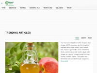 organicfacts.net Webseite Vorschau