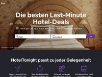 hoteltonight.com Webseite Vorschau