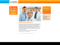geno-gesundheit.de Webseite Vorschau