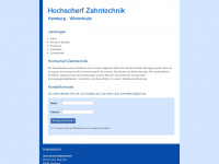 hochscherf-zahntechnik.de Webseite Vorschau