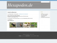 hexapoden.de Webseite Vorschau