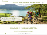urlaub-vinschgau.net Webseite Vorschau
