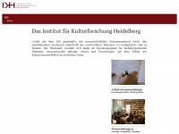 kulturforschung-hd.de Webseite Vorschau