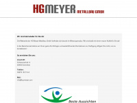 hg-meyer.com Webseite Vorschau