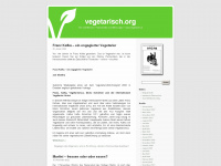 vegetarisch.org Webseite Vorschau