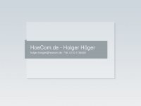 hoecom.de Webseite Vorschau