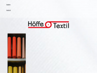hoeffetextil.de Webseite Vorschau