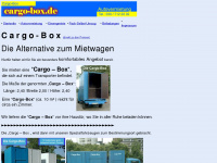 cargo-box.de Webseite Vorschau