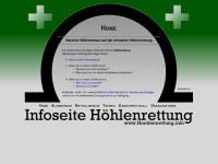hoehlenrettung.info Webseite Vorschau