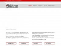 hoehne-baumaschinen.de Webseite Vorschau