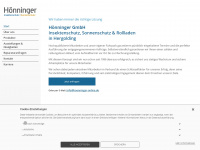 hoenninger-online.de Webseite Vorschau
