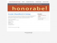 honorabel.de Webseite Vorschau