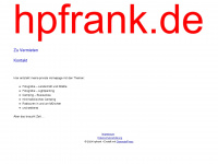hpfrank.de Webseite Vorschau