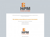 hpm-stahltechnik.de Webseite Vorschau
